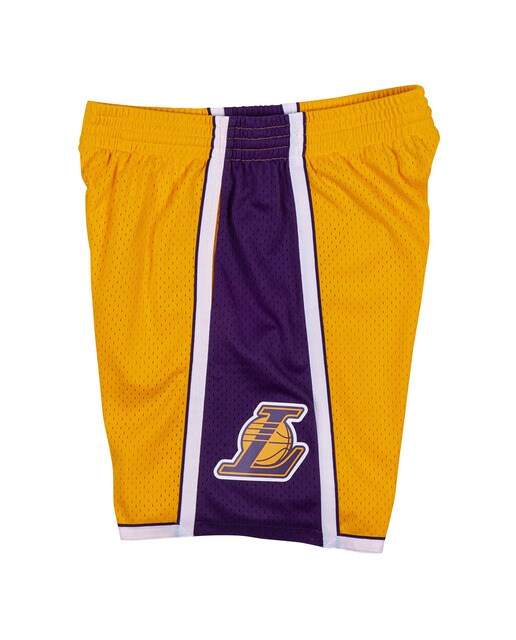 Pantalón corto de hombre Swingman Los Angeles Lakers Mitchell and Ness - Amarillo Amarillo-2
