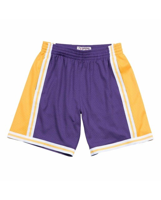 MITCHELL AND NESS - Pantalón corto de hombre Swingman Los Angeles Lakers Mitchell and Ness.