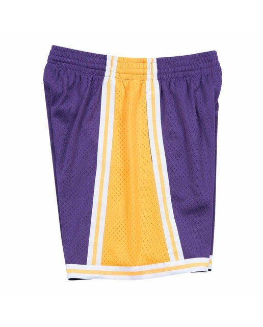 Pantalón corto de hombre Swingman Los Angeles Lakers Mitchell and Ness - Morado Morado-2