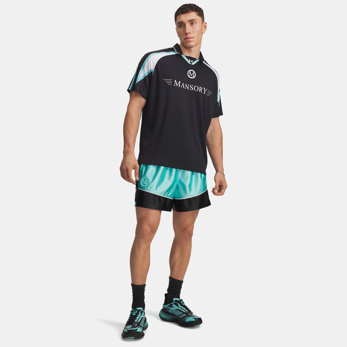 Calções de Homem x Mansory Terrace Short Azul-3
