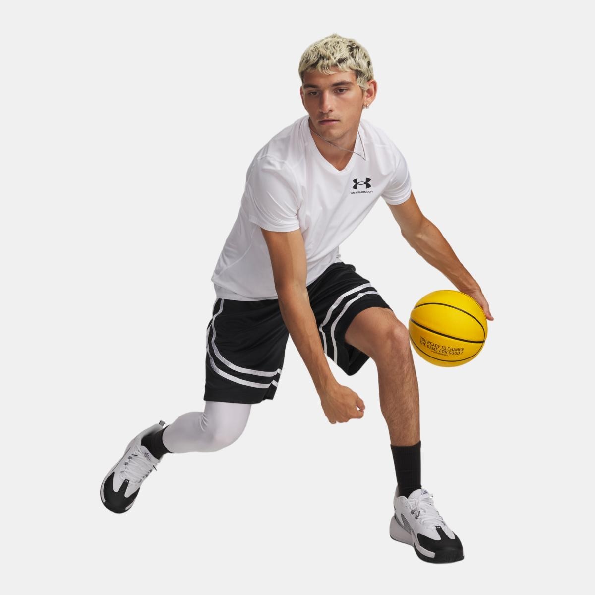 Calções de Basquetebol de Homem Curry Sig Short Preto-3