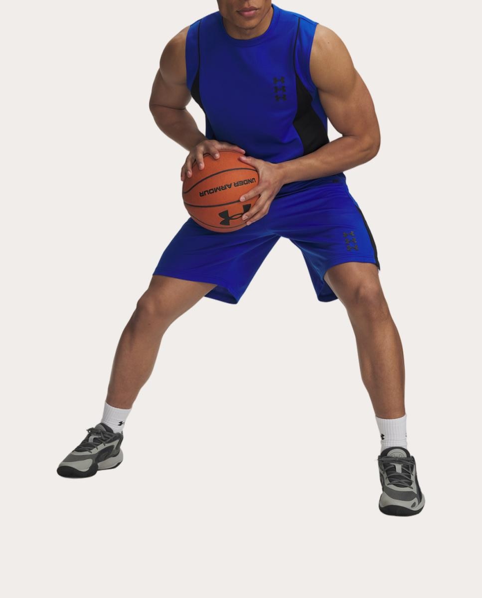 Calções de Homem Hoop Next Gen Short Under Armour Azul-escuro-3