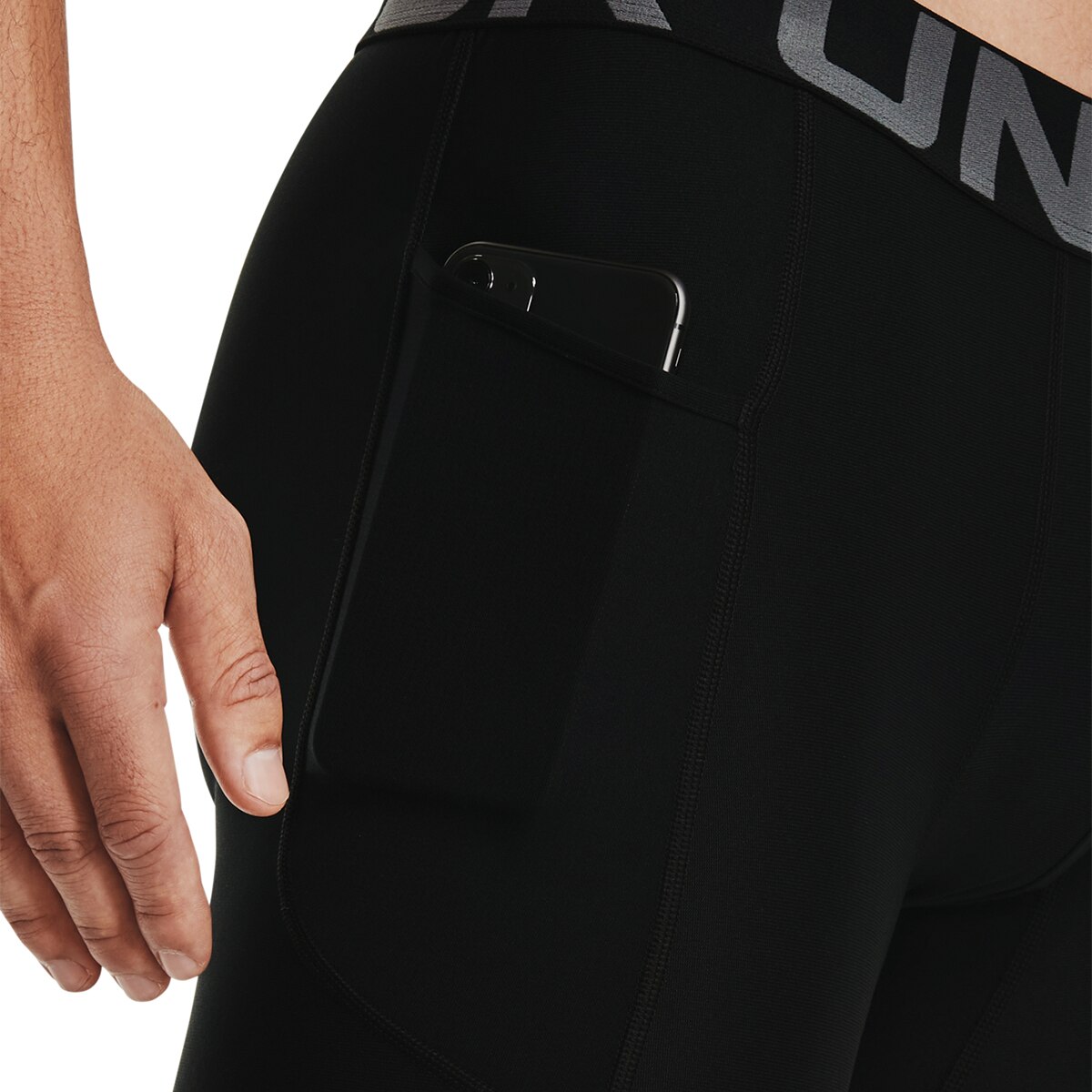 Calções de Homem UA HG Armour Shorts Preto / Branco-3