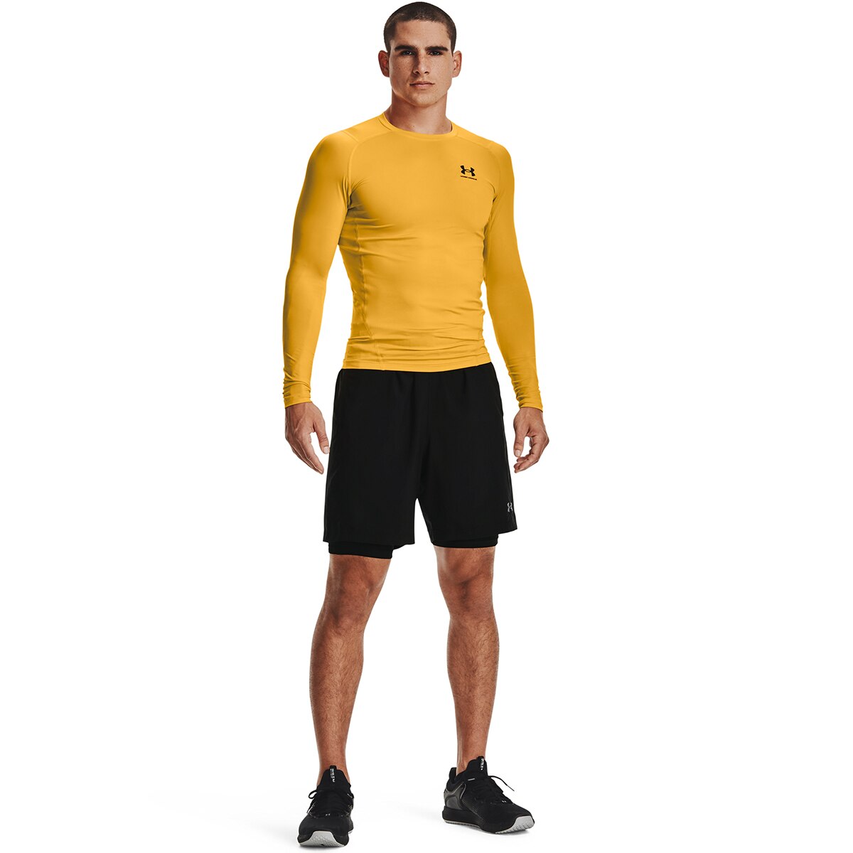 Calções de Homem UA HG Armour Shorts Preto / Branco-4
