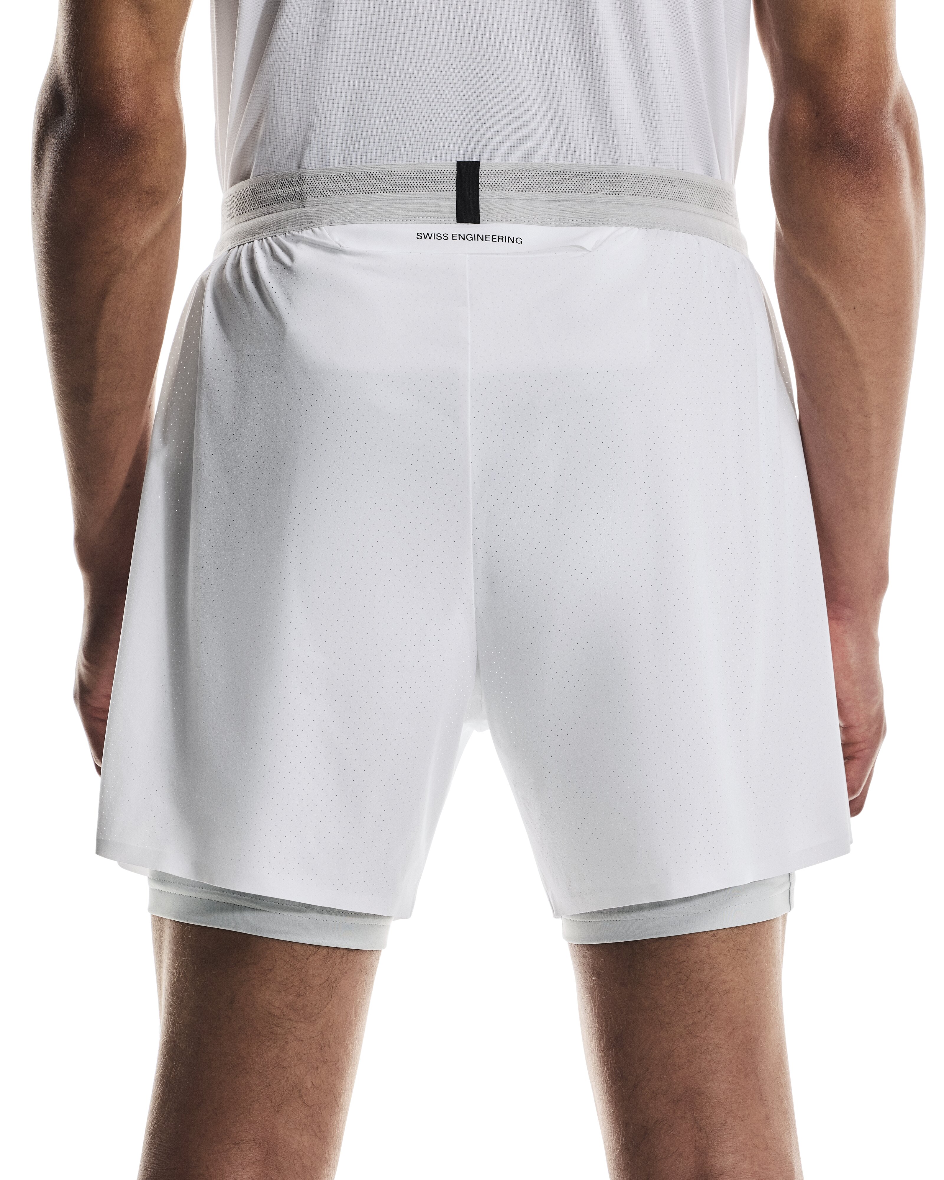 Pantalón corto de hombre 5" Performance 2/1 Shorts On - Blanco Blanco-3