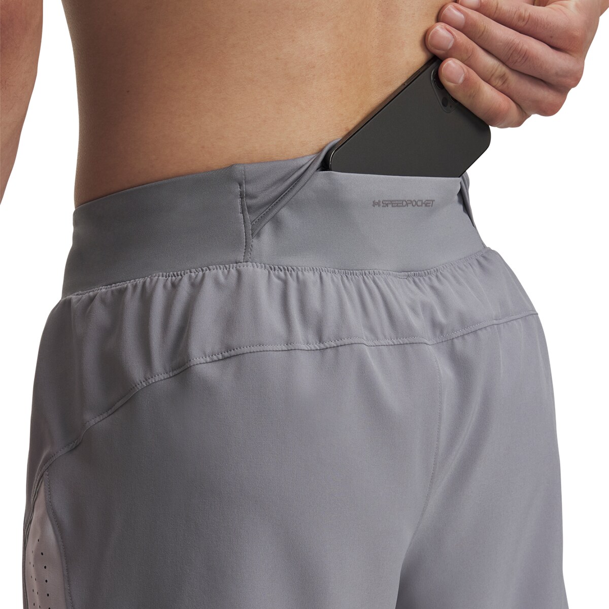 Calções de Homem UA Launch Pro 7'' Shorts Cinzento-3