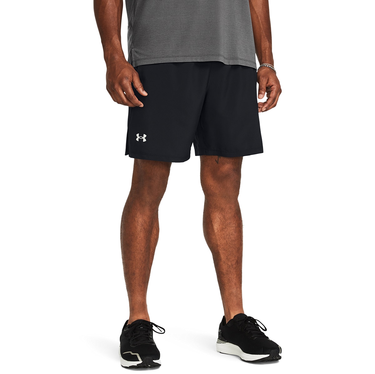 Calças de Running de Homem UA LAUNCH 7'' SHORTS Preto-1