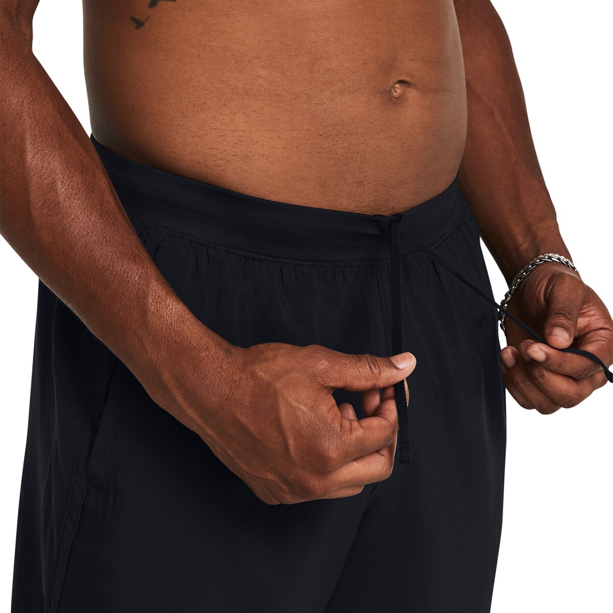 Calças de Running de Homem UA LAUNCH 7'' SHORTS Preto-4