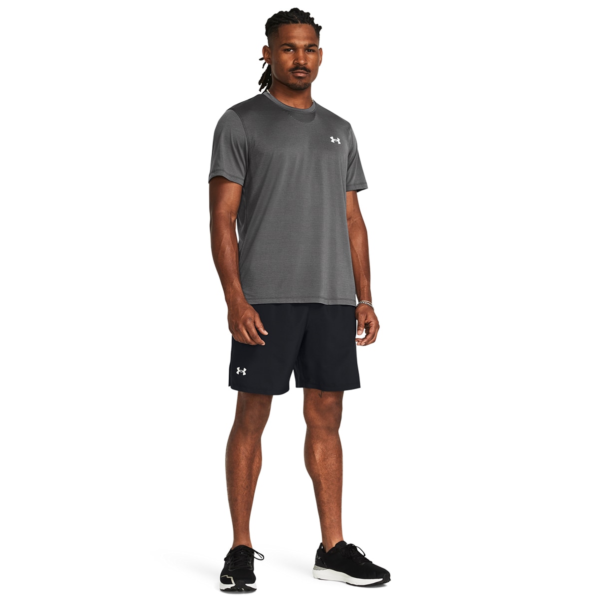 Calças de Running de Homem UA LAUNCH 7'' SHORTS Preto-5