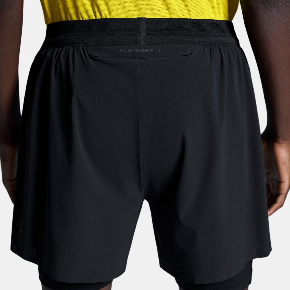 Pantalón corto de hombre 5" Performance 2/1 Shorts ON - Negro Negro-5
