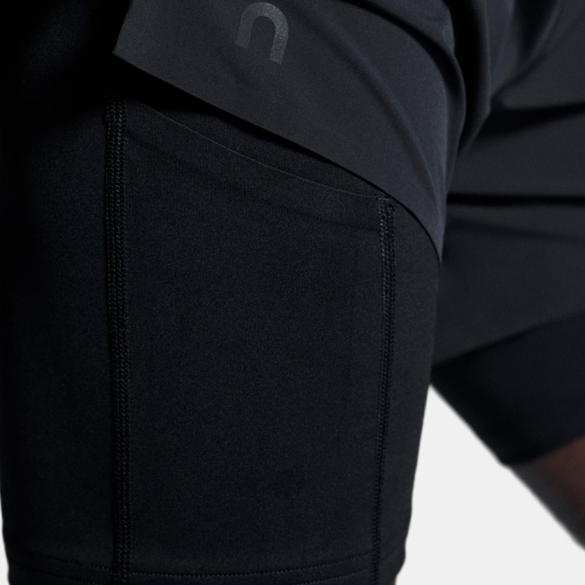 Pantalón corto de hombre 5" Performance 2/1 Shorts ON - Negro Negro-6