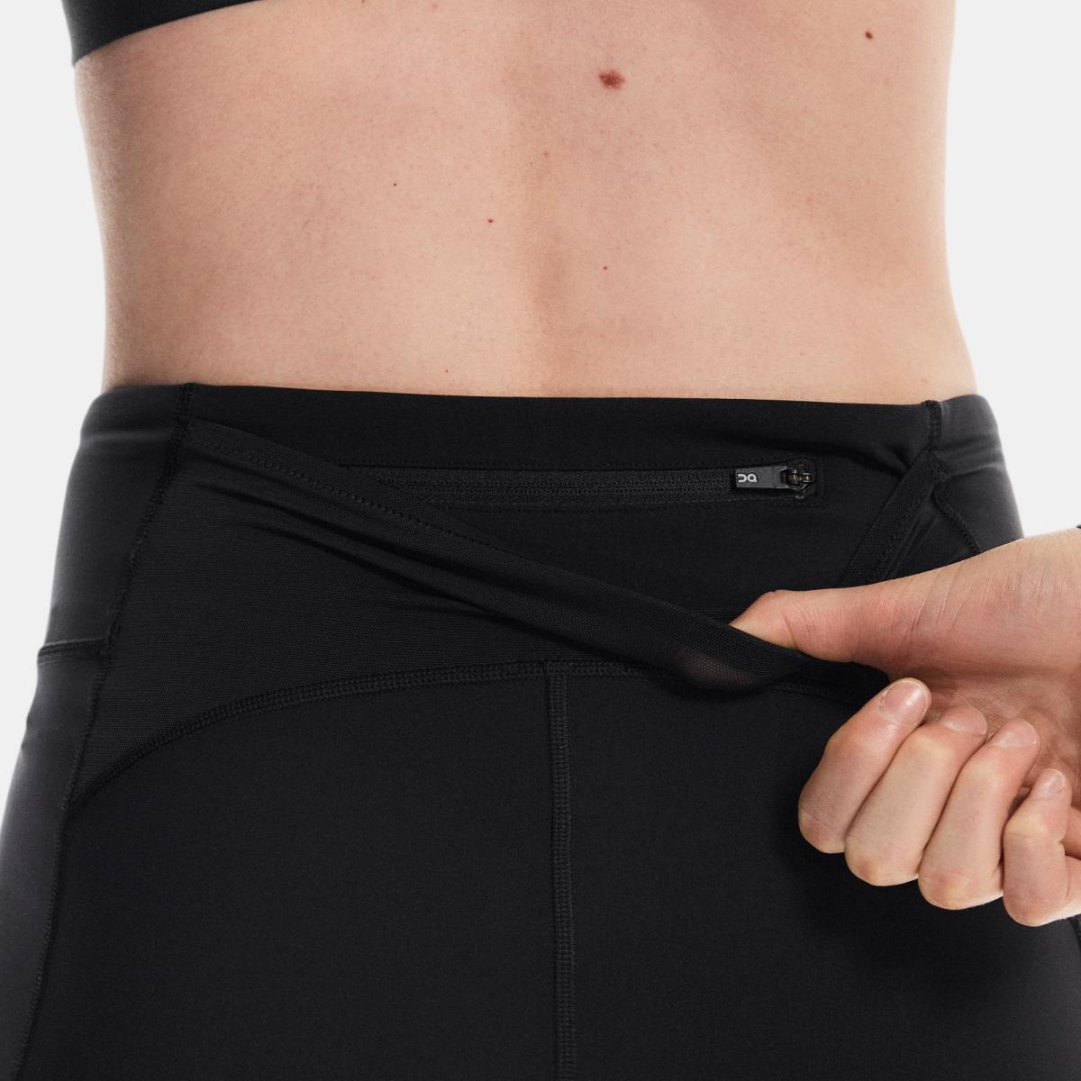 Malla corta de mujer 3" Performance Tights On - Negro Negro-6