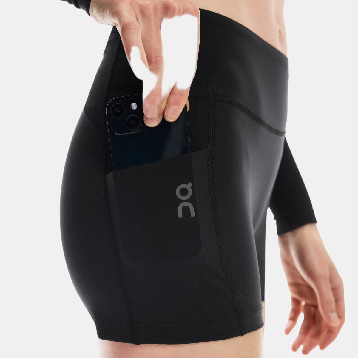 Malla corta de mujer 3" Performance Tights On - Negro Negro-7