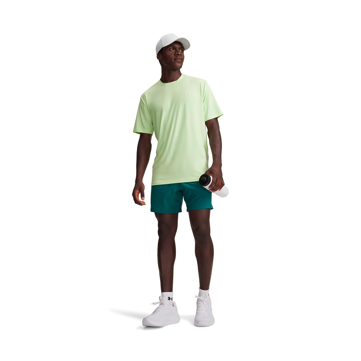 Calções de Homem Training UA Vanish Woven 6in Shorts Verde-escuro-4