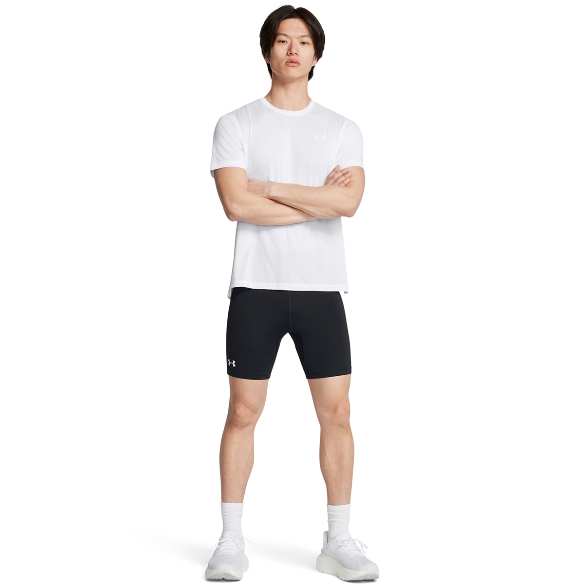 Leggings de Homem Running UA Launch Half Tights Preto-3