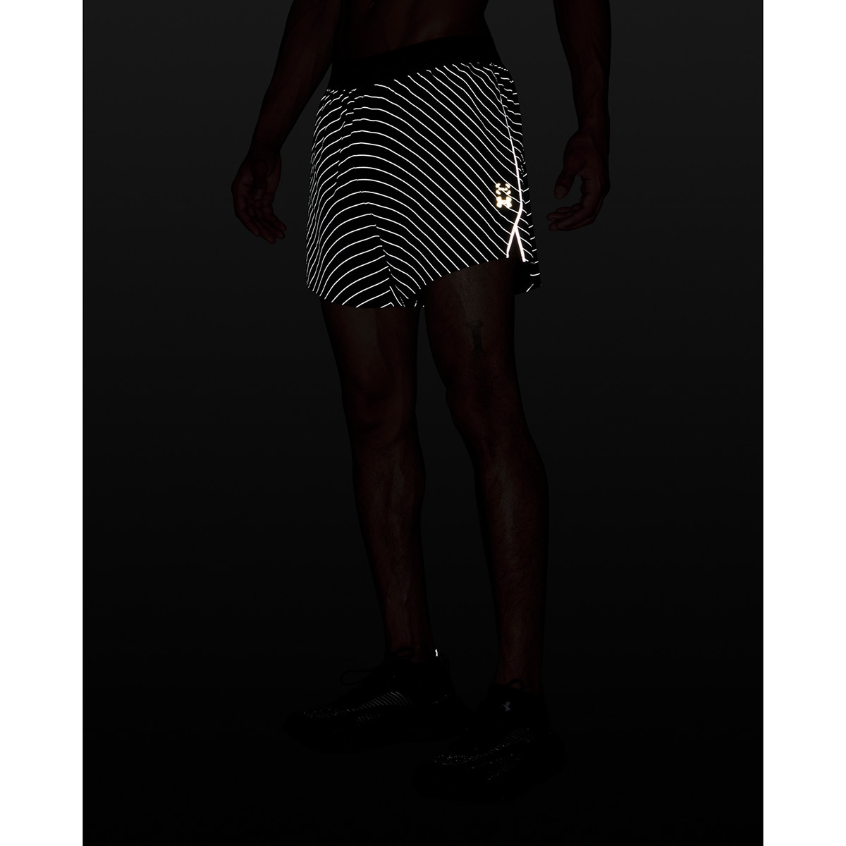 Calções de Running de Homem UA Halo Run Reflective Short Cinzento-escuro-4