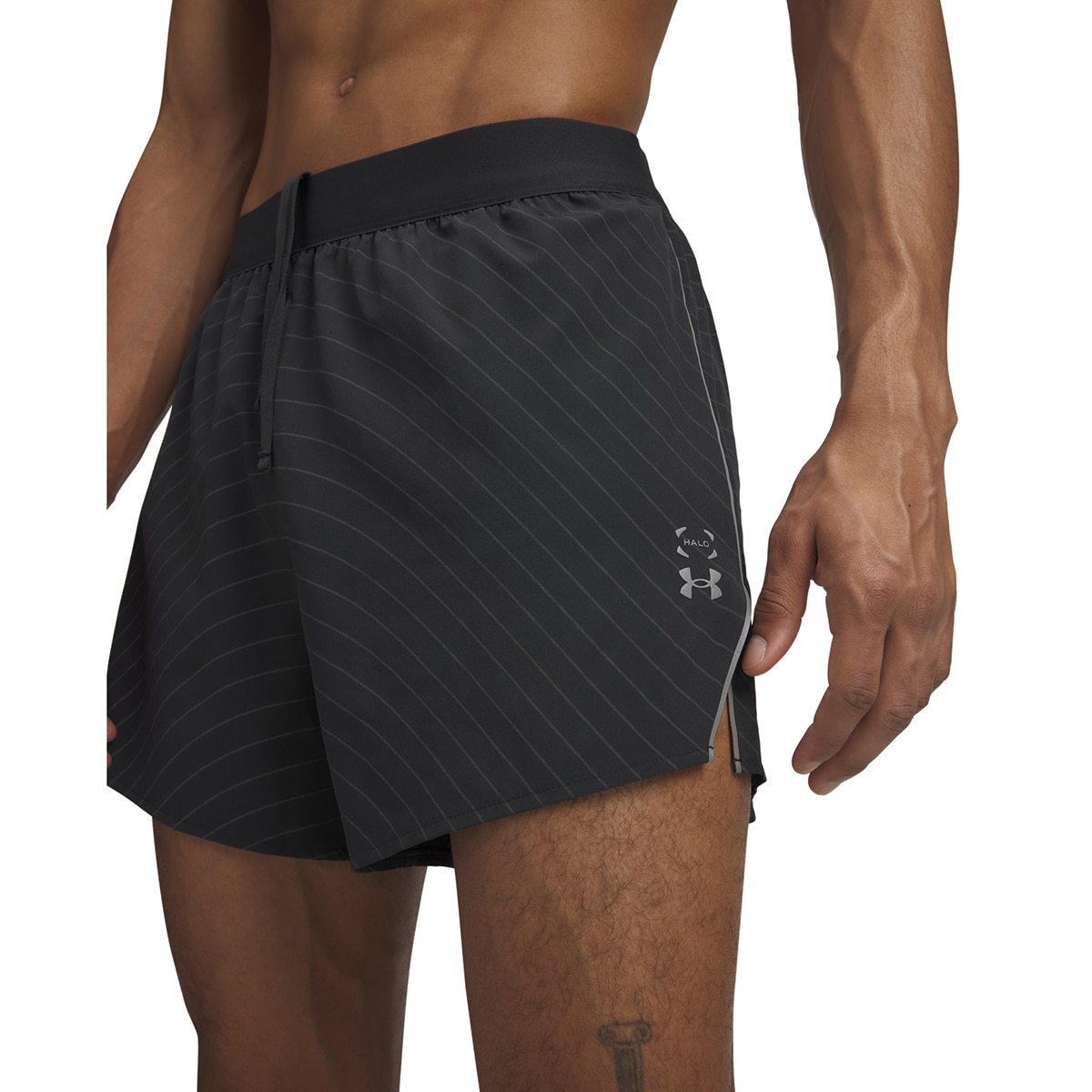 Calções de Running de Homem UA Halo Run Reflective Short Cinzento-escuro-5