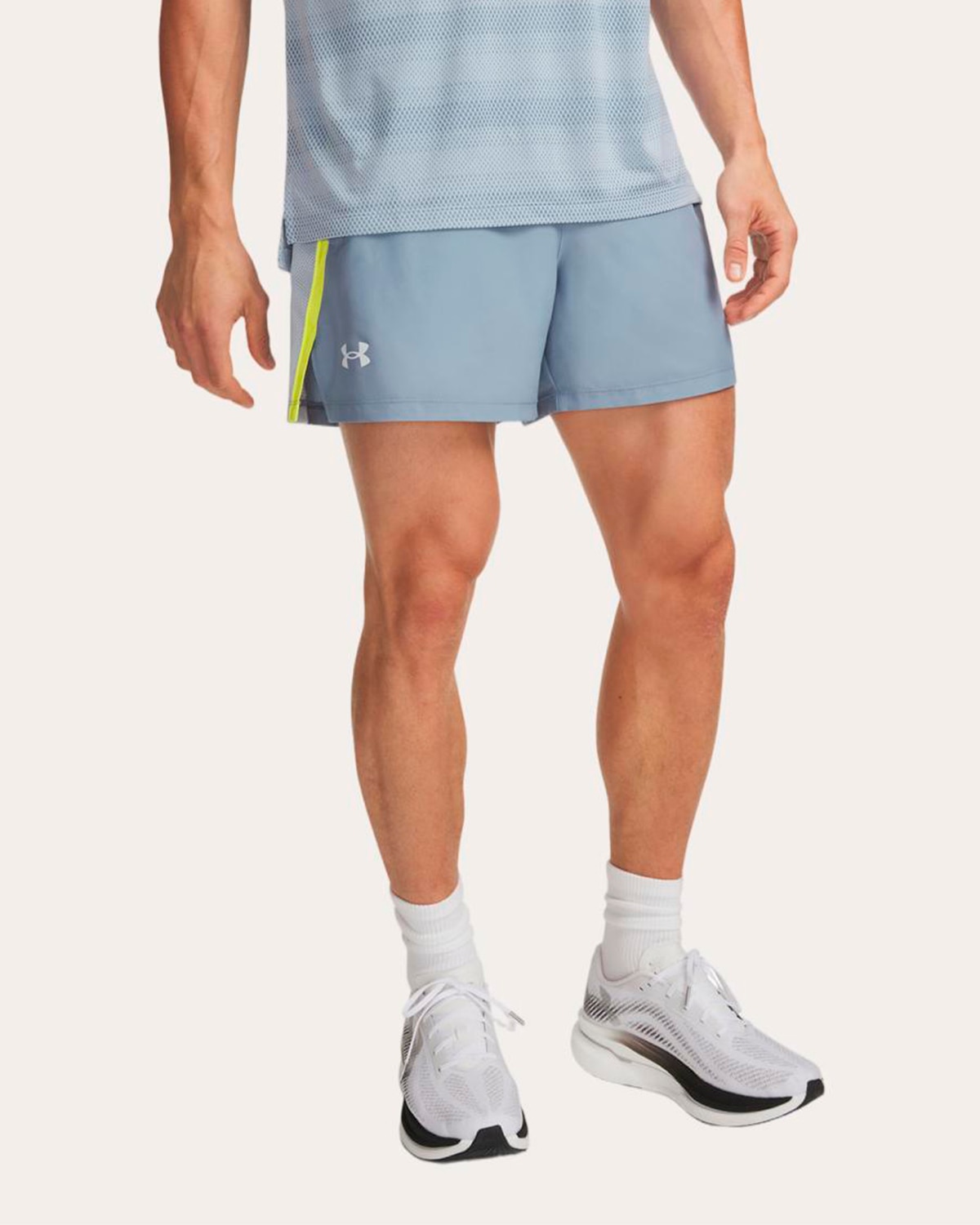Calções de Homem UA Launch 5'' Shorts Azul-1