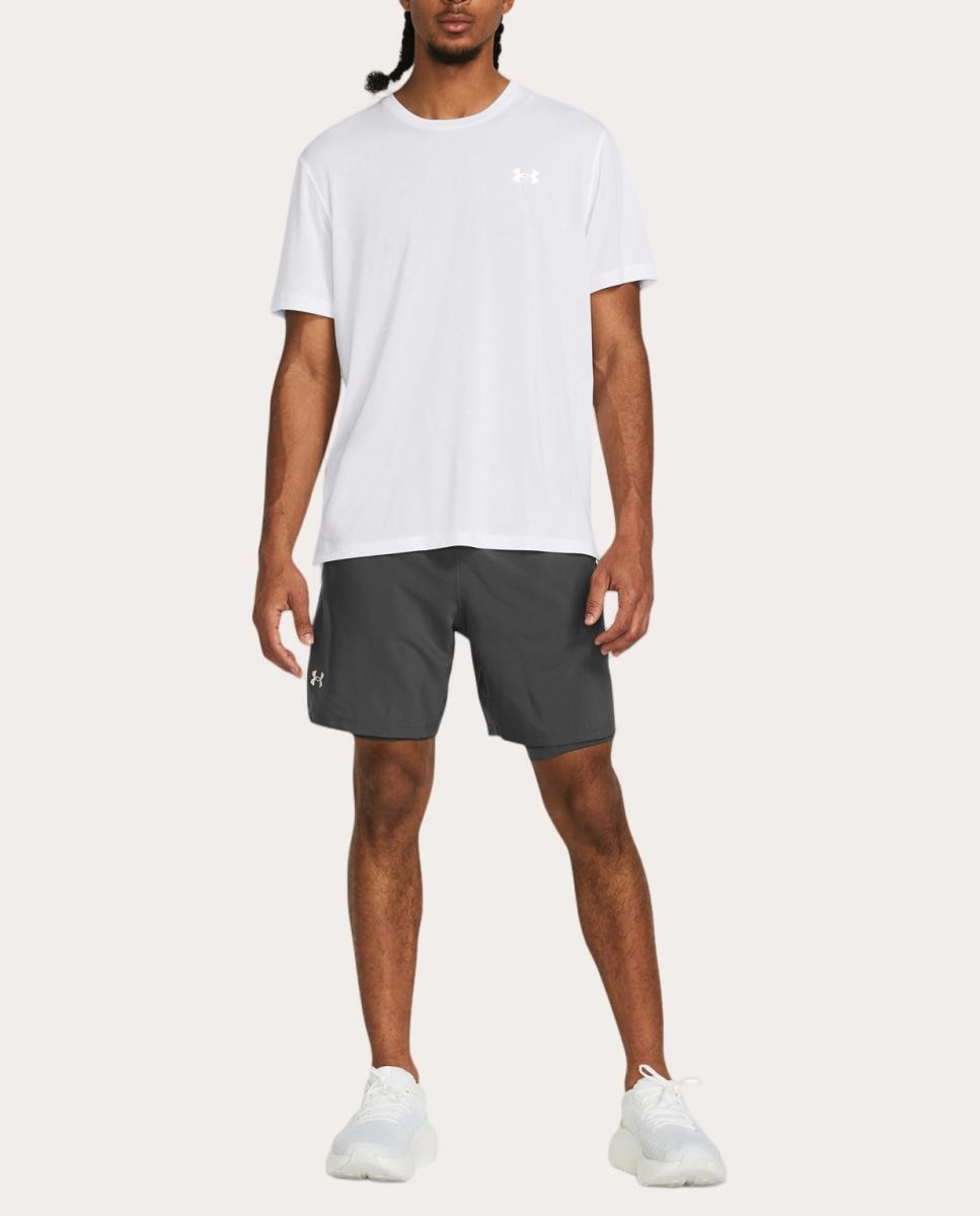 Calções de Homem UA Launch 7'' 2-in-1 Shorts Cinzento-granito-4