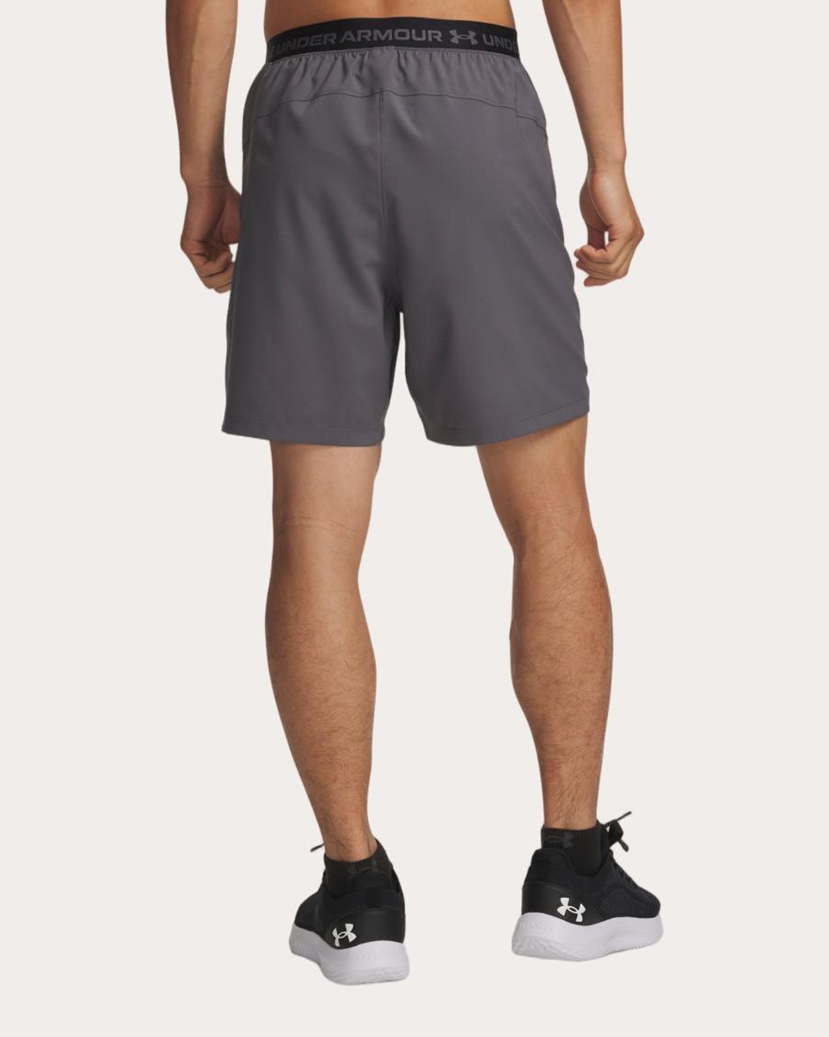 Calções de Homem UA Vanish Wven Short 2.0 6in Cinzento-granito-2
