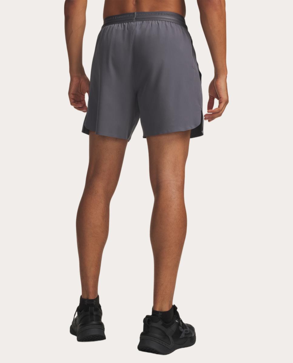 Calções de Homem UA Vanish Elite 6in Short Cinzento-granito-2