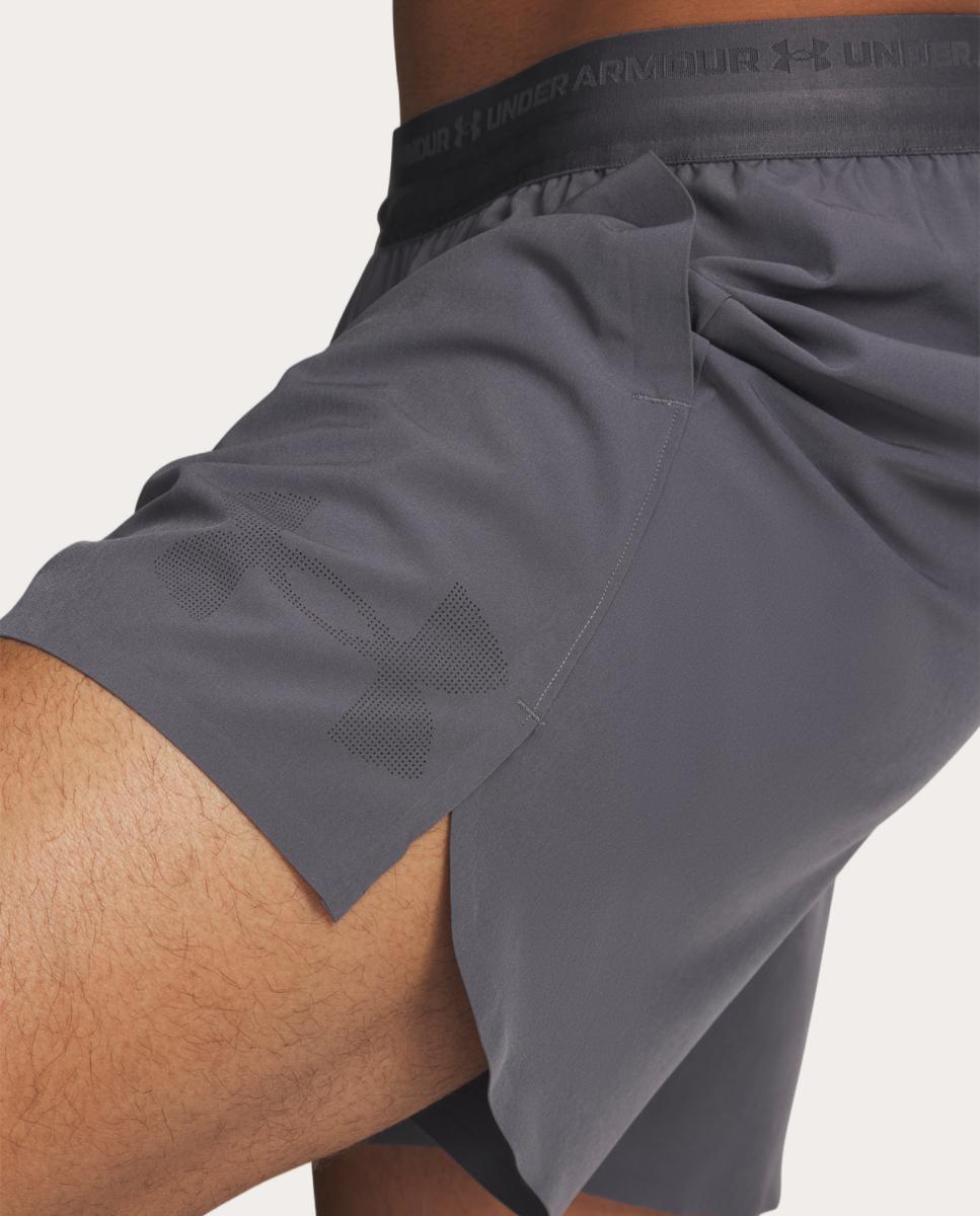 Calções de Homem UA Vanish Elite 6in Short Cinzento-granito-3