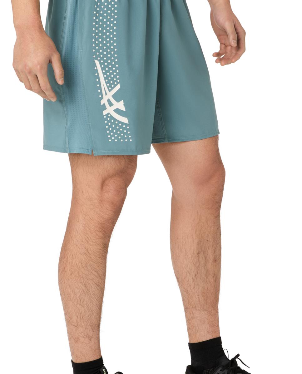 Calções de Homem Icon 7In Short Cinzento-escuro / Verde-4