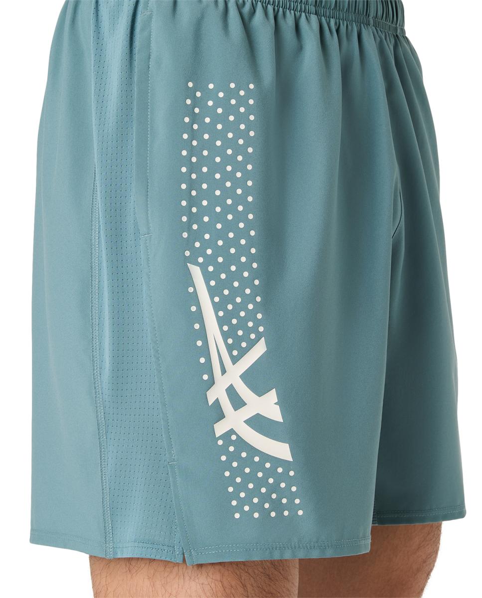 Calções de Homem Icon 7In Short Cinzento-escuro / Verde-7