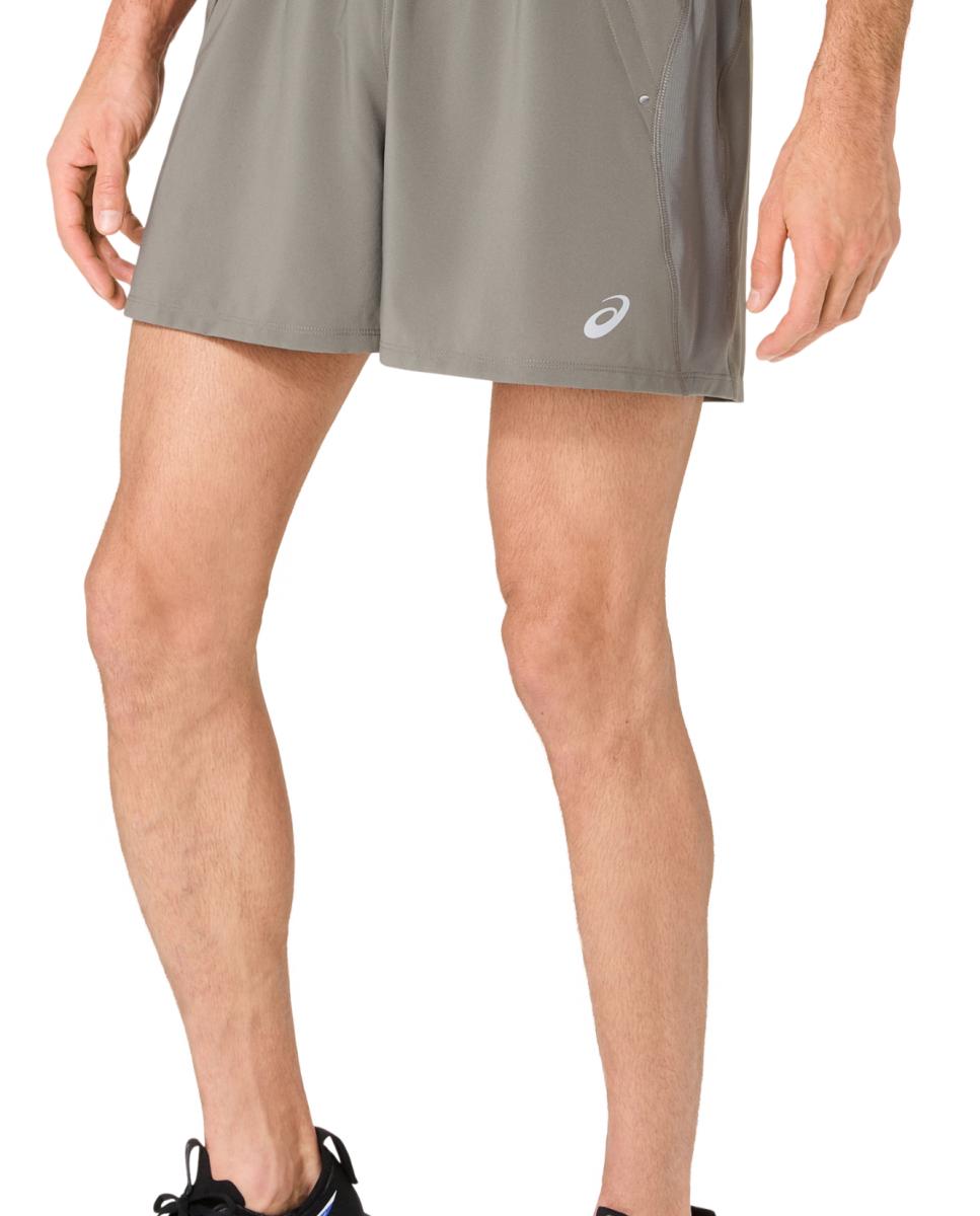 Calções de Homem Road 5In Short Cinzento-escuro / Verde-4