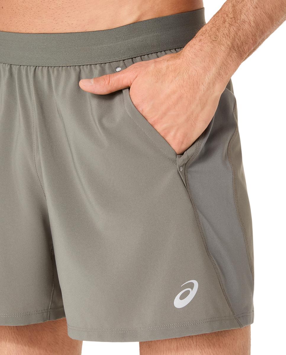 Calções de Homem Road 5In Short Cinzento-escuro / Verde-5