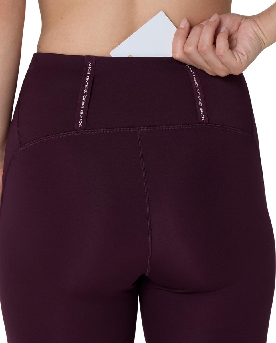 Leggings de Mulher Road High Waist 8In Sprinter Beterraba-8