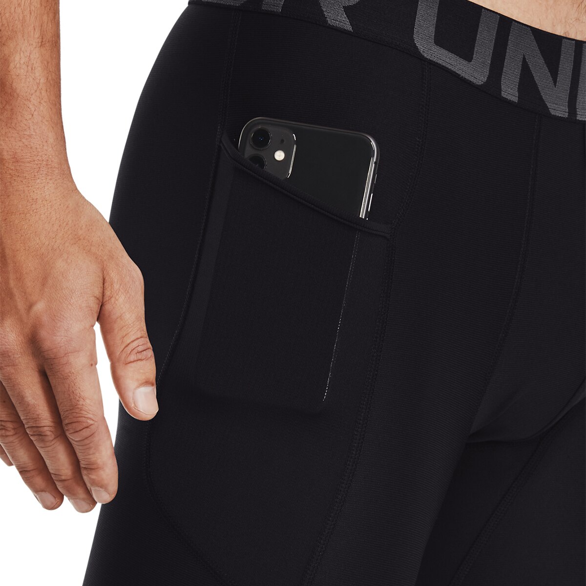 Leggings de Homem UA HG Armour Leggings Preto / Branco-3