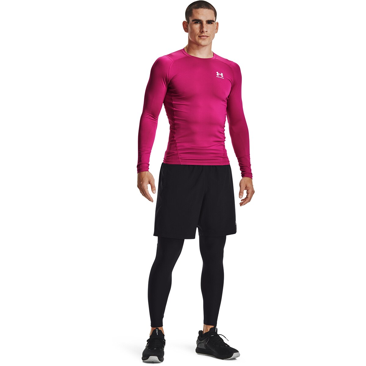 Leggings de Homem UA HG Armour Leggings Preto / Branco-4