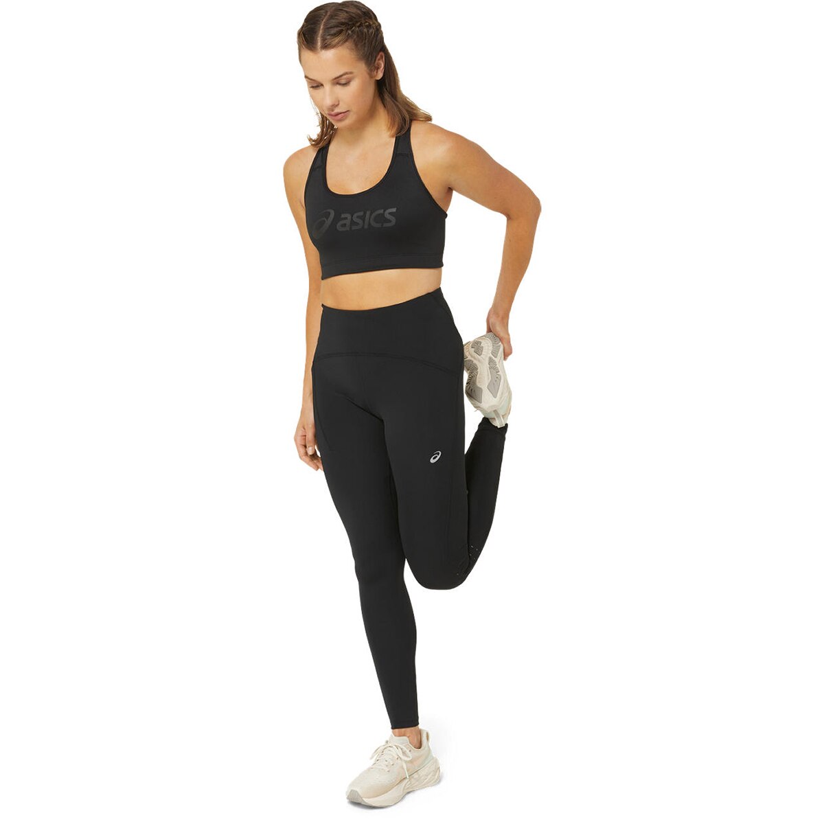 Leggings de Mulher Core Sprinter Road High Waist Tight Preto-9