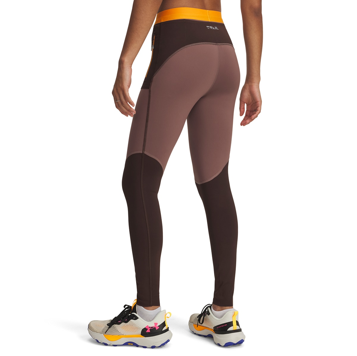 Leggings de Mulher UA Trail Run Tight Castanho-2