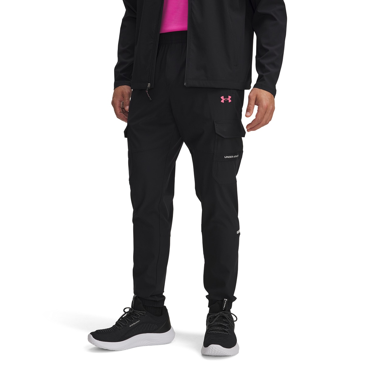 Calças de Homem UA Tech Utility Woven Pant Preto-1