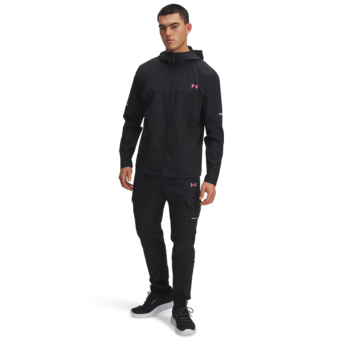Calças de Homem UA Tech Utility Woven Pant Preto-4