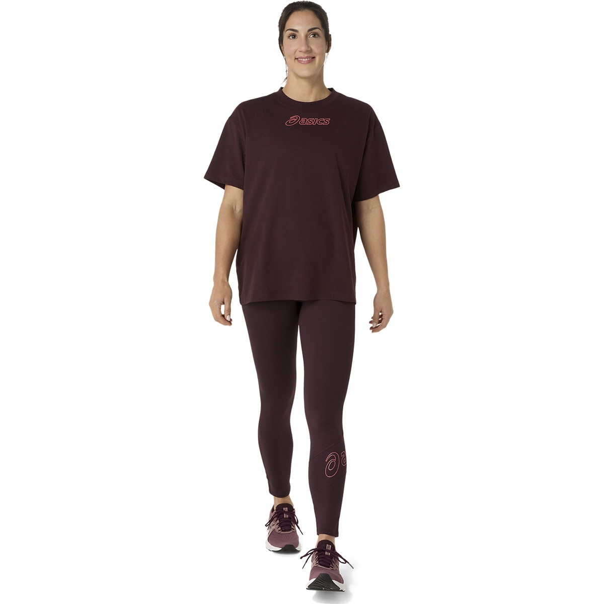 Leggings de Training de Mulher Logo 7/8 Tight Vermelho-6