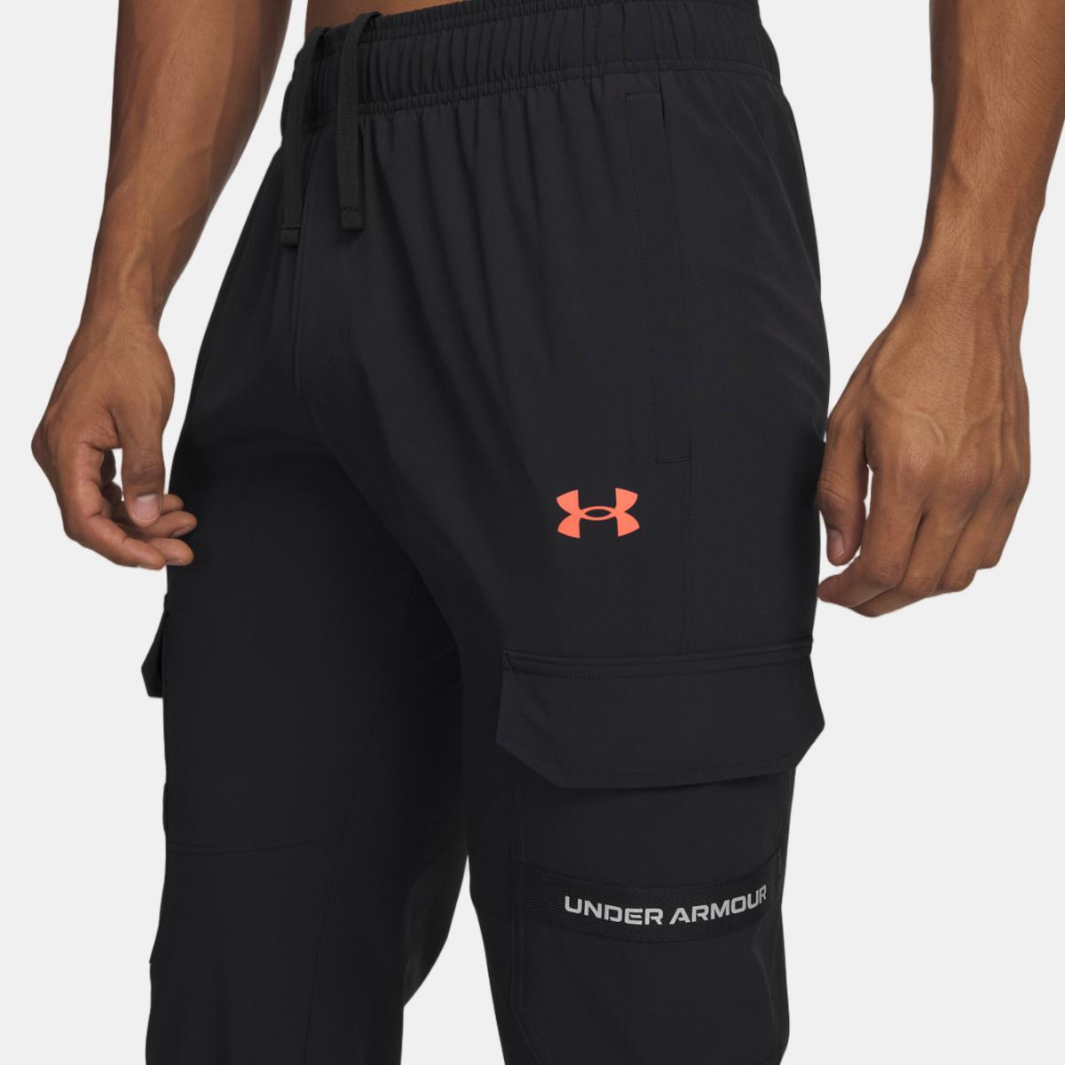 Calças de Homem Training UA Tech Utility Woven Pant Preto-3
