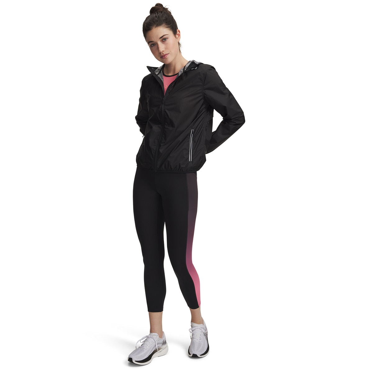 Leggings de Running de Mulher UA Velociti Ankle Prt Tights Preto-3