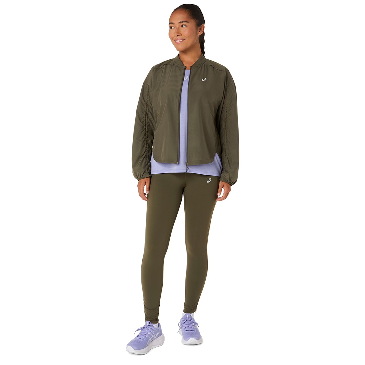 Leggings Nagino Run Adjustable Tight Verde-3