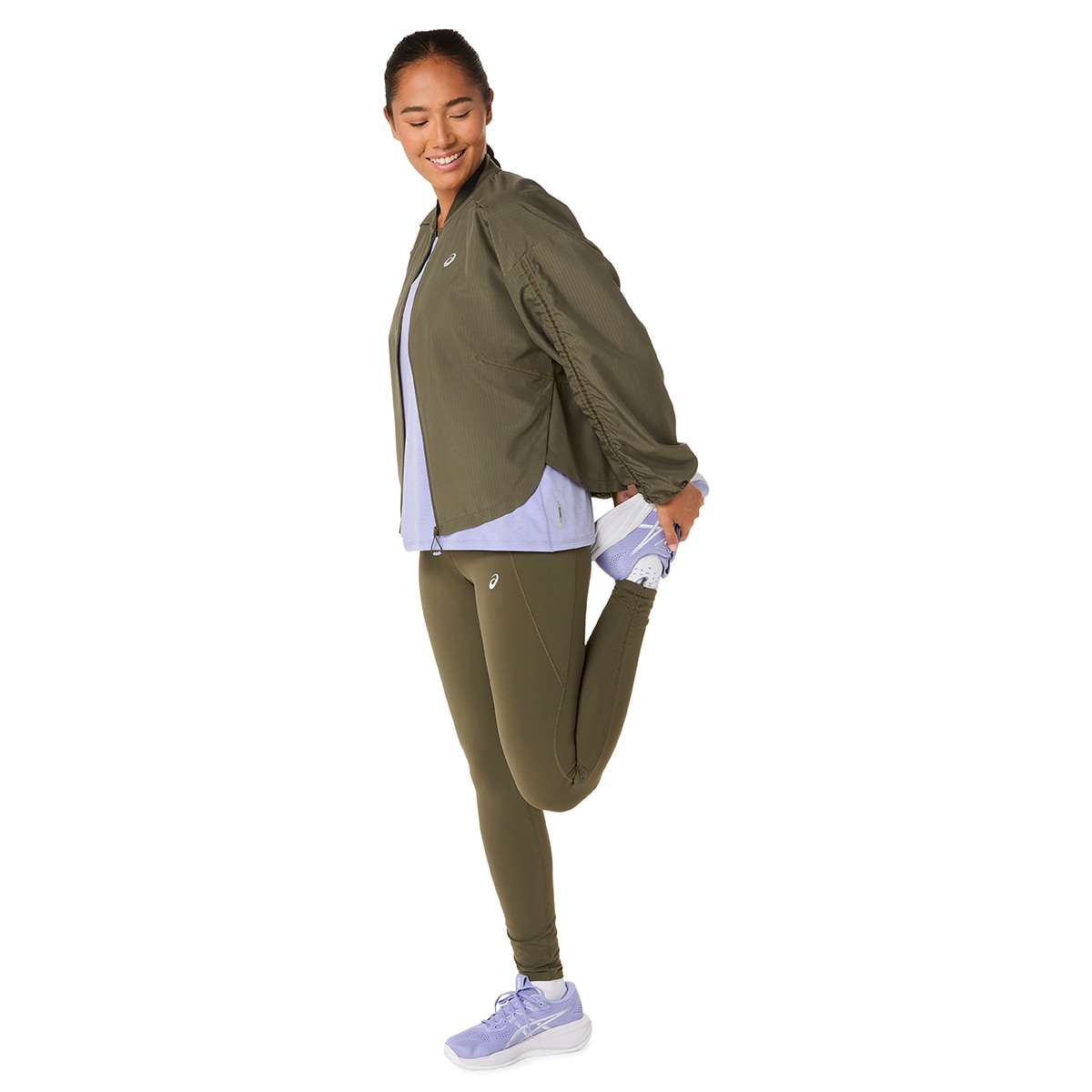 Leggings Nagino Run Adjustable Tight Verde-5
