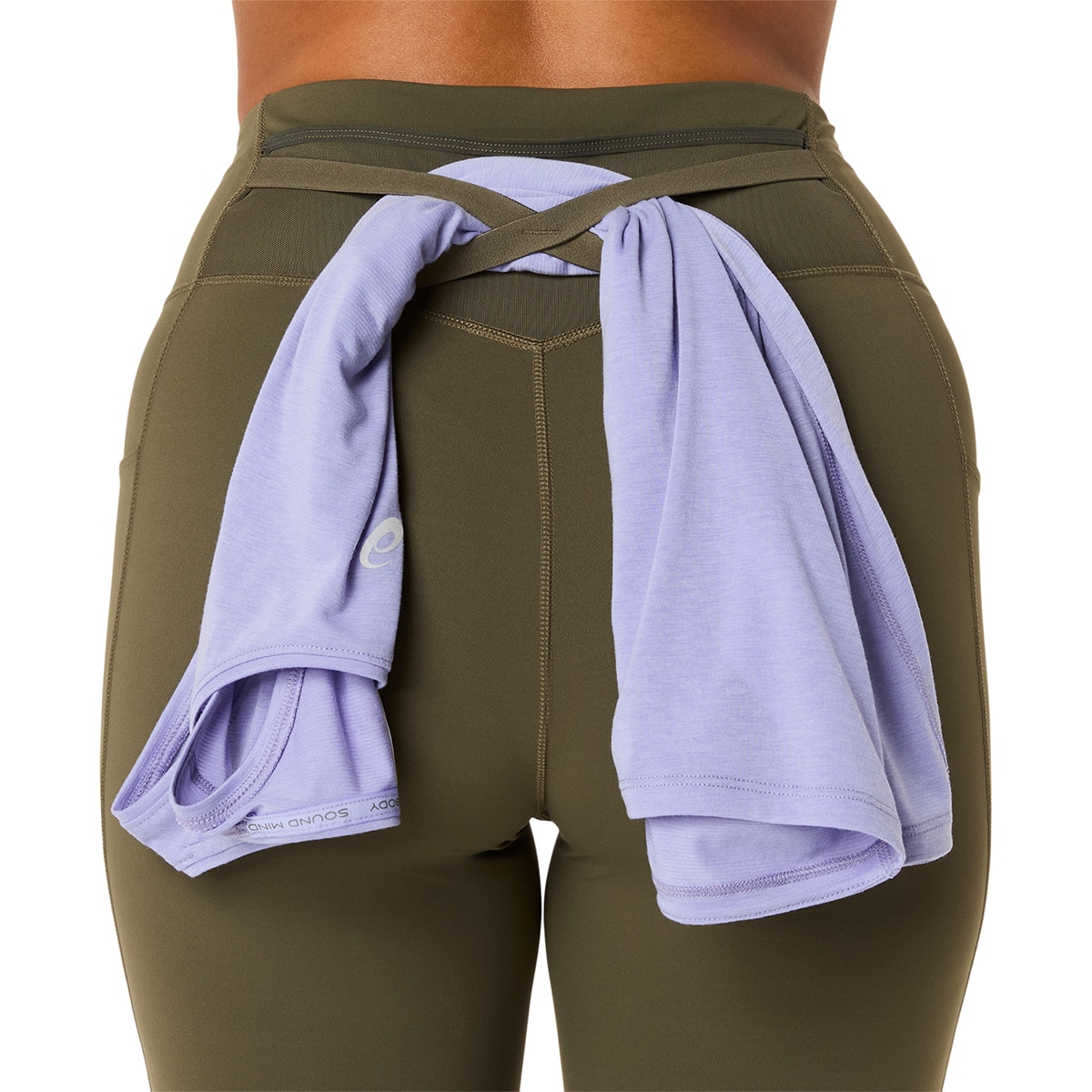 Leggings Nagino Run Adjustable Tight Verde-8