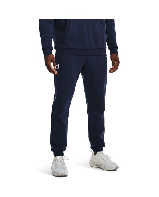 Calças de Homem Essential Fleece Azul-marinho / Branco-1