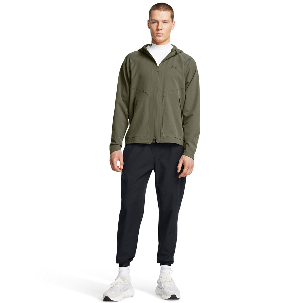 Calças de Homem UA Unstoppable Woven Jogger Preto-3