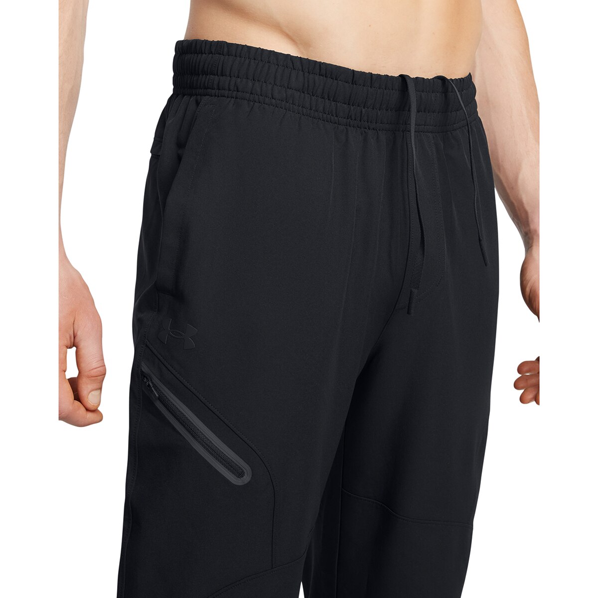Calças de Homem UA Unstoppable Woven Jogger Preto-6
