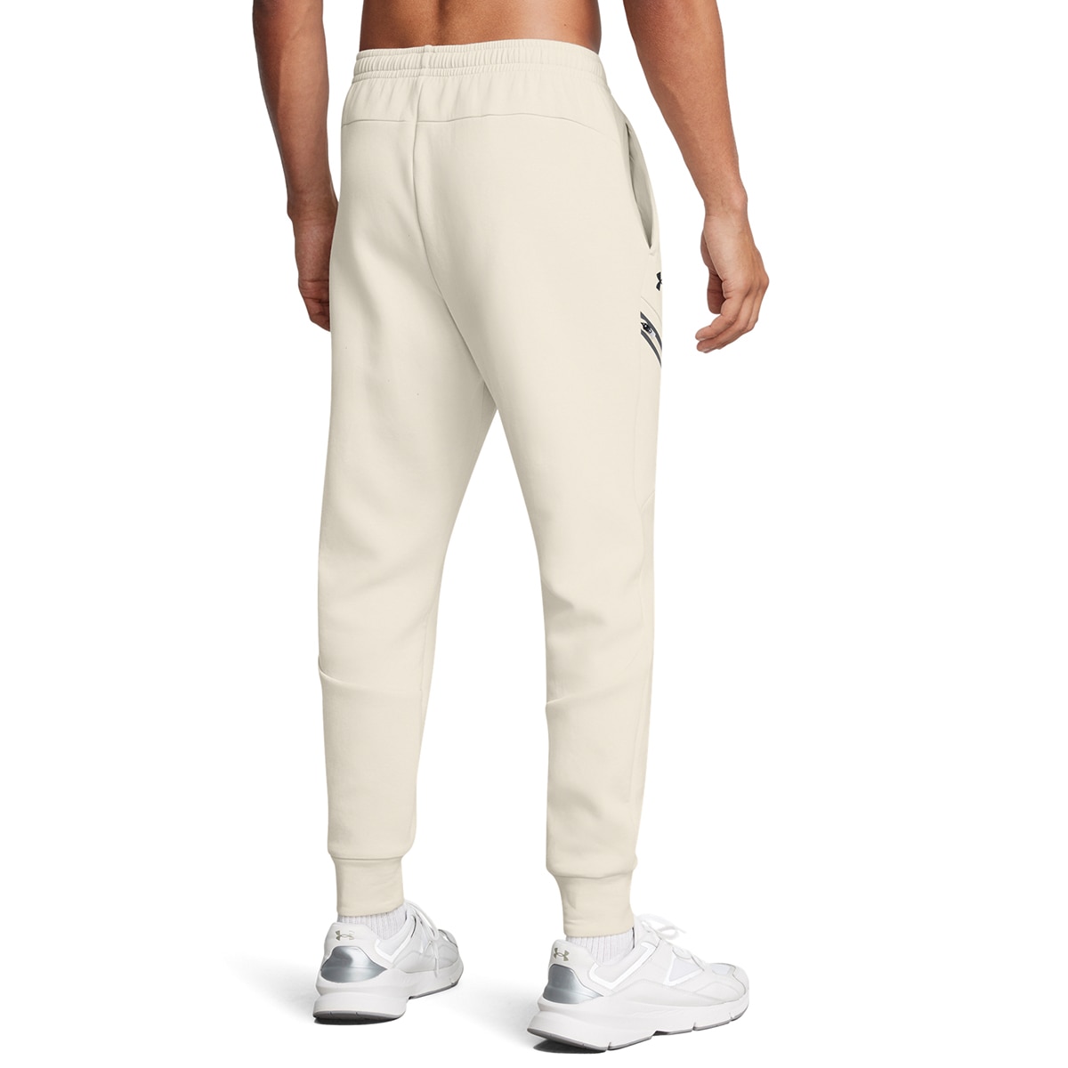 Calças Casual de Homem Ua Unstoppable Flc Jgr Eu-Blk Branco-2