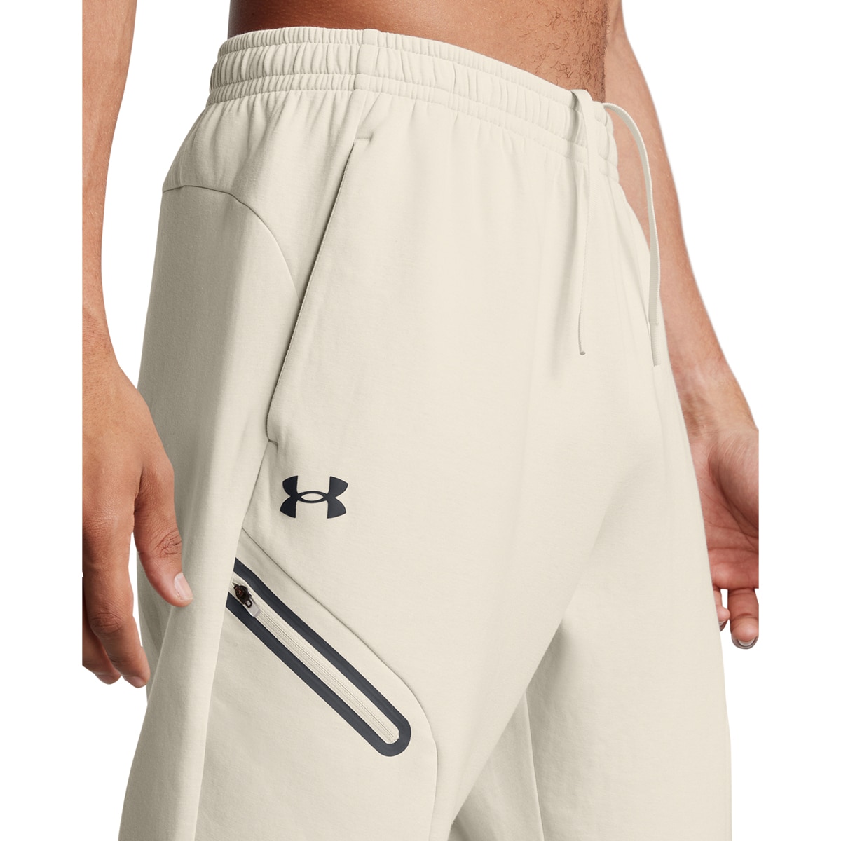 Calças Casual de Homem Ua Unstoppable Flc Jgr Eu-Blk Branco-6