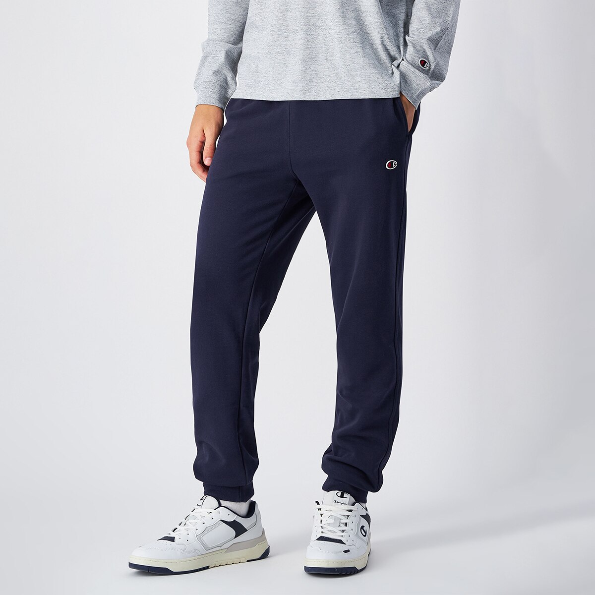 Calças Casual de Homem Rib Cuff Pants Azul-1