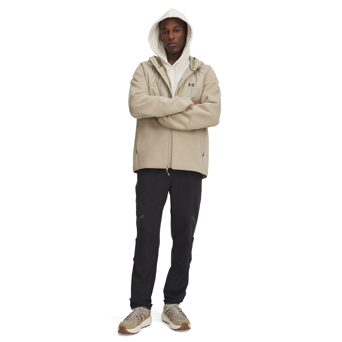 Calças de Homem UA Unstoppable Cargo Pant Preto-1